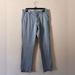 Banana Republic Mens Aiden Slim Rapid Movement Chino - Blue Ice